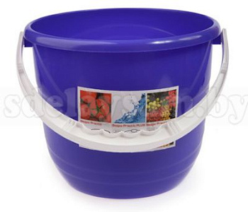 Ведро Practic (Практик) 10 л лазурно-синий BEROSSI