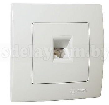 MAKEL Розетка 32010014 TF евро кремовая