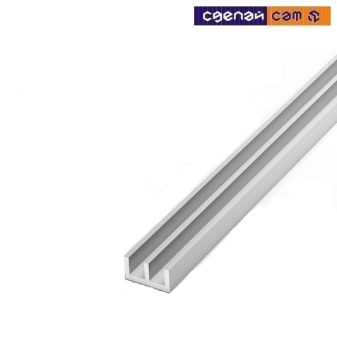 Алюминиевый швеллер ш-образный 28,5х12 (2,0м) ,10328