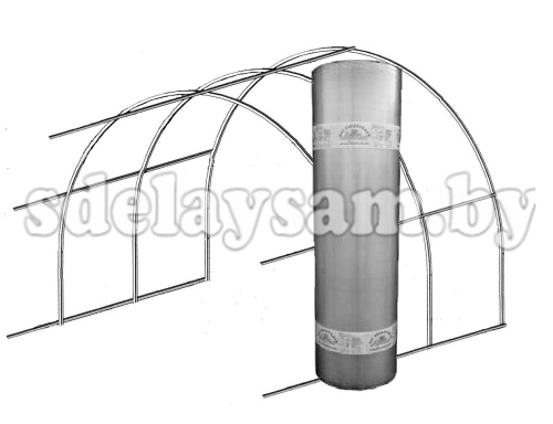 Удлинение теплицы (труба 20х40х0.67)