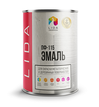 Эмаль ПФ-115 голубая LIDA 1 кг