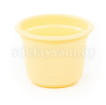 Горшок цветочный "Ксения" №3 - 0.75 л бледно-желтый