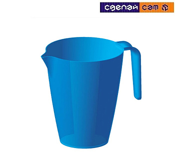 Кувшин 1,25л. пластмассовый