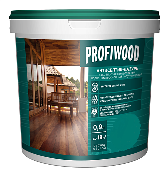 Антисептик-лазурь PROFIWOOD декоративный  атмосферостойкий водно-дисперсионный махагон 2.5 л / 2.5 кг