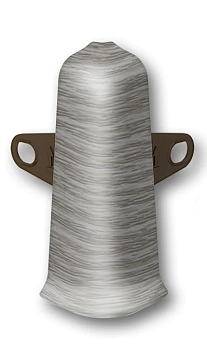 Угол наружный  для плинтуса 70мм "Идеал Деконика", 210 Дуб пепельный