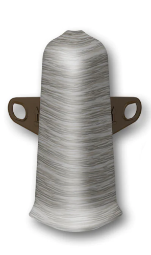 Угол наружный  для плинтуса 70мм "Идеал Деконика", 210 Дуб пепельный