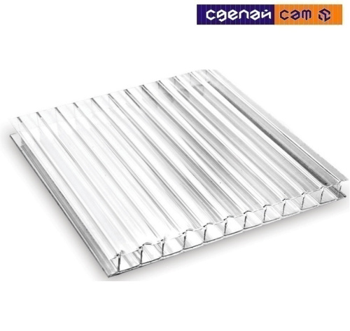 Плита из поликарбоната 2100х6000х6 мм 0.75кг/м2 (прозрачная)