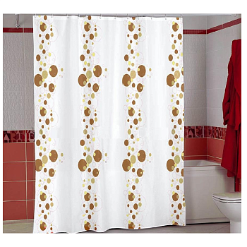 Штора для ванной комнаты т.м. Miranda BUBBLE бежевый