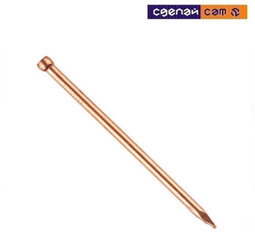 Гвоздь финишный 1.4х25 (омеднённый) в упаковке 0.15кг.