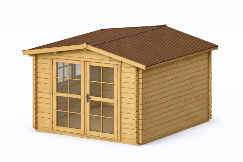 Садовый домик Адам 3х3 толщина 44 мм (готовая комплектация)