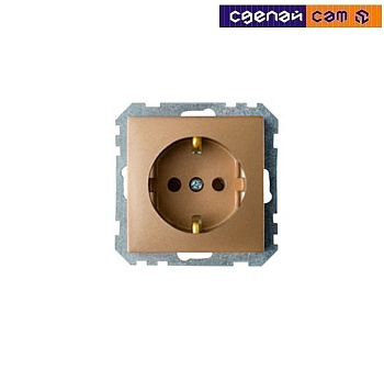 Розетка РС16-525 бронза