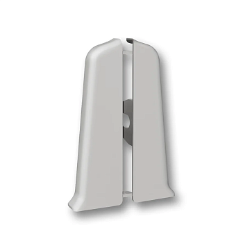 Заглушки (пара) для плинтуса 70мм "Идеал Деконика", 002 Светло-серый