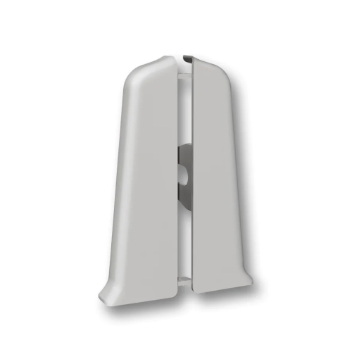 Заглушки (пара) для плинтуса 70мм "Идеал Деконика", 002 Светло-серый