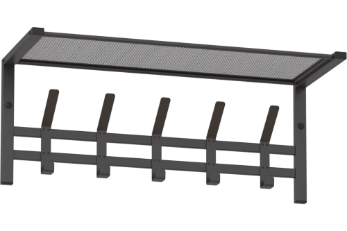 Вешалка с полкой "Торонто 21", hanger with shelf (Графит)