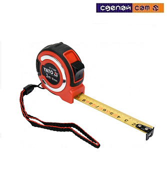 Рулетка 3мх16мм NYLON (бытовая) "Yato" ,YT-71151