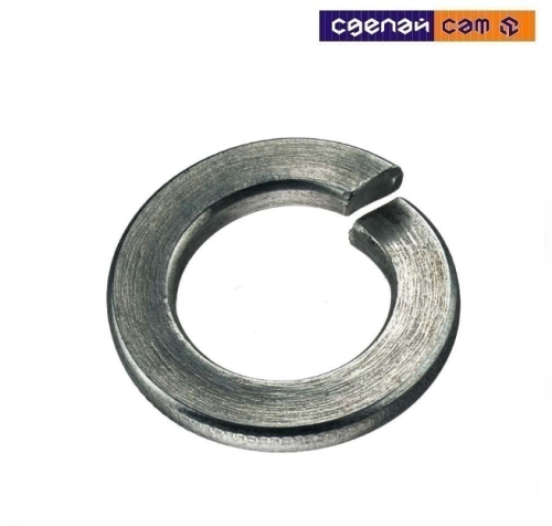 Шайба М10 гровер, цинк, DIN127B (пакет/10шт)  BM001240