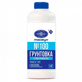 Тайфун Мастер №100 грунтовка 1 кг 10 м2 (готова к применению)