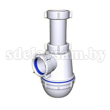 Сифон Чик бутылочный 1 1/4"х32 без выпуска М-3200