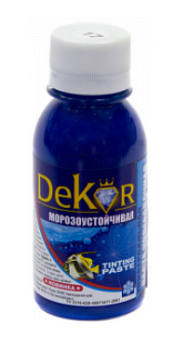 Паста колерная Dekor синий №17 0,1кг