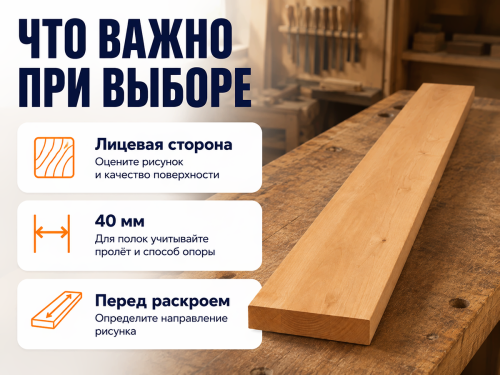 Мебельный щит из ольхи 2050×300×40 мм, сорт 1/3 фото 3