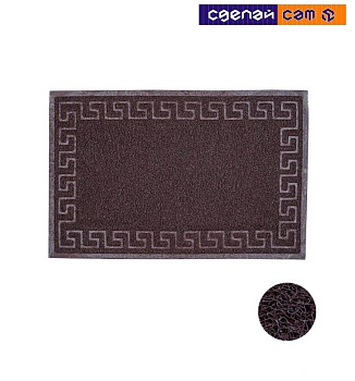 Коврик придверный 38х58 см, коричневый, PERFECTO LINEA