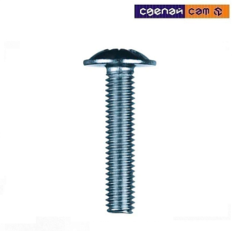 Винт мебельный 5х30, шлиц KOMBI, цинк (пакет/25шт)  BM001354