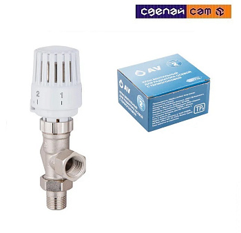 Кран 1/2х1/2 осевой (AV Engineering)