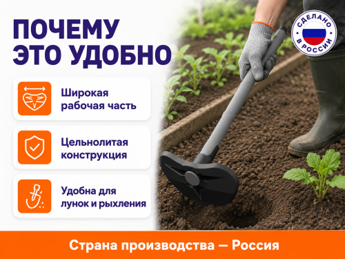 Агроном Премиум мотыжка для лунок, 41 см фото 4
