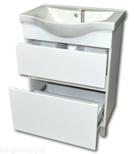 Тумба под ум.с ум. Гамма Р25оФ8-У65 (белый) Альбатрос-10065