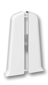 Заглушки (пара) для плинтуса 70мм "Идеал Деконика", 001 Белый