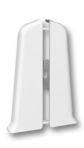 Заглушки (пара) для плинтуса 70мм "Идеал Деконика", 001 Белый