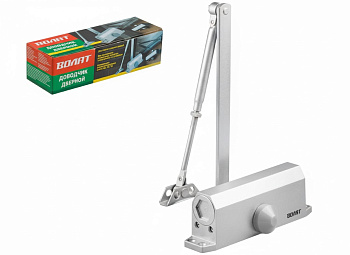 Доводчик дверной гидравлический (20-60 кг) серебро ВОЛАТ, ар