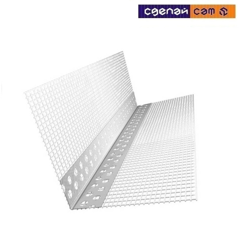 Угол перф. ПВХ 100*150*2500мм с сеткой