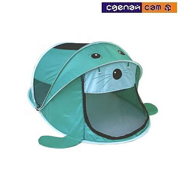 Детская игровая палатка Фея Порядка Морской котик / CT-115 (морская волна)