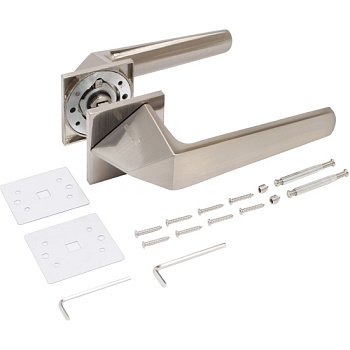 Ручка дверная АЛЛЮР АРТ "КАЙЛИ" SN (8480) мат.никель