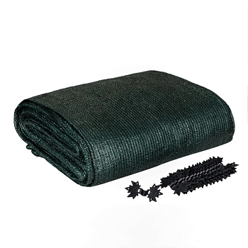 ТЕНЬ-11 Сетка затеняющая 3х4м, тень 80% (в компл. с клипсами), фасованная, зеленая