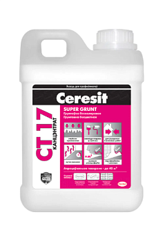 Грунтовка Ceresit CT 17  Бесцветная (концентрат) 2 л