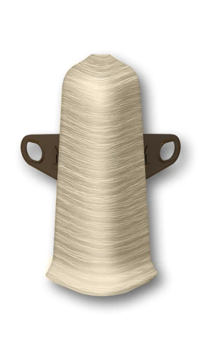 Угол наружный  для плинтуса 70мм "Идеал Деконика", 418 Дуб жемчужный