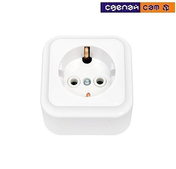 Розетка РА16-254 бежевый  