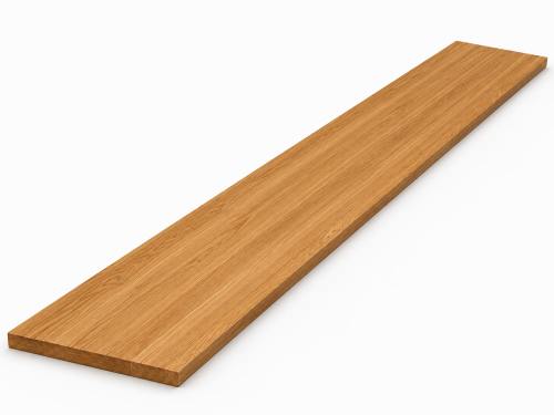 Мебельный щит из дуба 1400×300×20 мм, цельноламельный, сорт 1/2
