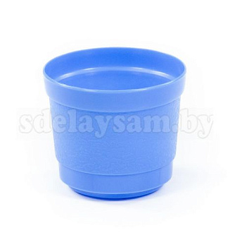 Горшок цветочный "Жасмин" h=79 мм - 0.3 л синий персидский