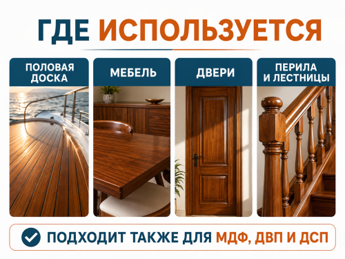 Лак яхтный Poller A.R.T. YACHT, глянцевый, 0,8 л фото 3
