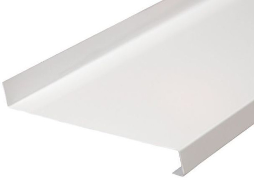 ПОЛИМЕРПРОФИЛЬ отлив 200×1250 ПЭ RAL9003 (белый)