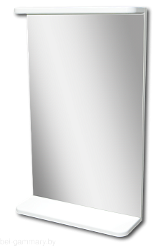 Зеркало на основе с полкой Гамма 36/2-400