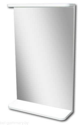 Зеркало на основе с полкой Гамма 36/2-400