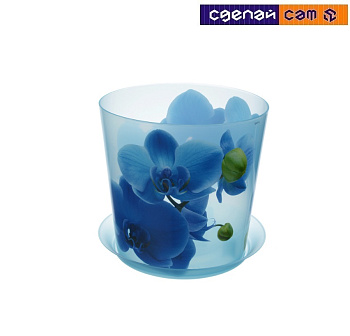 Кашпо Деко D160 мм 2,4л с подставкой Орхидея гоулабя М 3106      