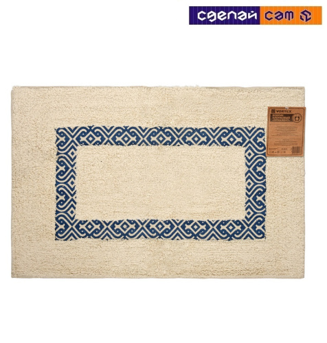 Коврик хлопковый "VORTEX" 50х80 см "Орнамент"