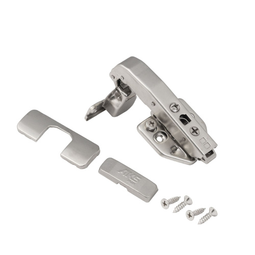 Петля угловая 90° с доводчиком 45мм планка h0 clip-on 3D регулировка комплект заглушек с саморезами AKS PLUS