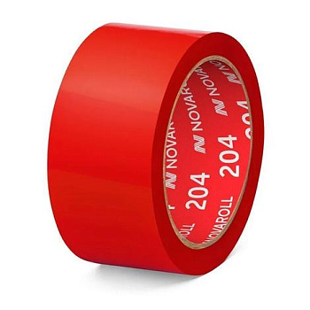 Лента липкая упаковочная 48мм*66м (43) "Нова ролл 204", красный  00580-074866