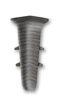 Угол внутренний для плинтуса 70мм "Идеал Деконика", 352 Каштан серый